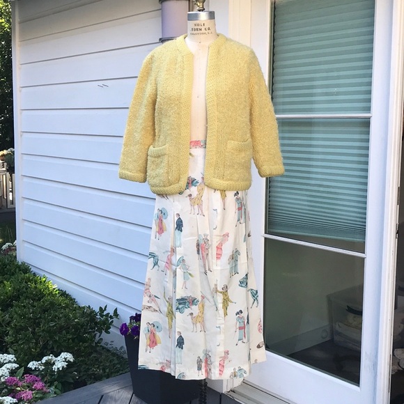 Vintage Joseph Vincent printed skirt - Picture 1 of 10